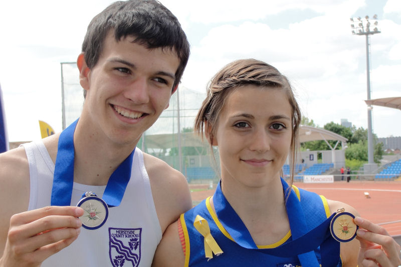 Jordan Kelly and Lauren Brennan took Northern medals