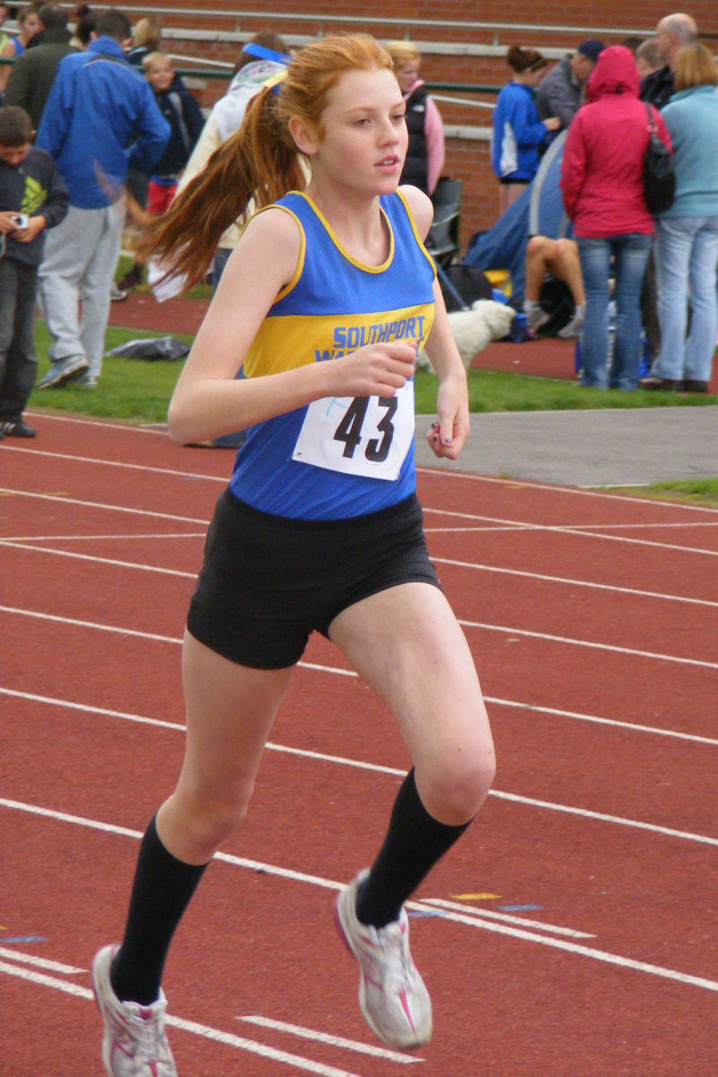 Ellie Roberts was one of our fastest U15 middle distance runners