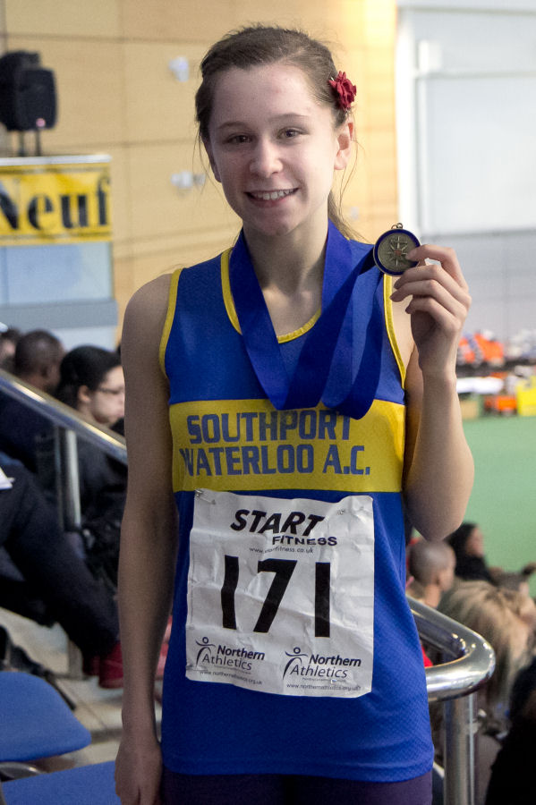 Emma Alderson took a Northern indoor 800m title