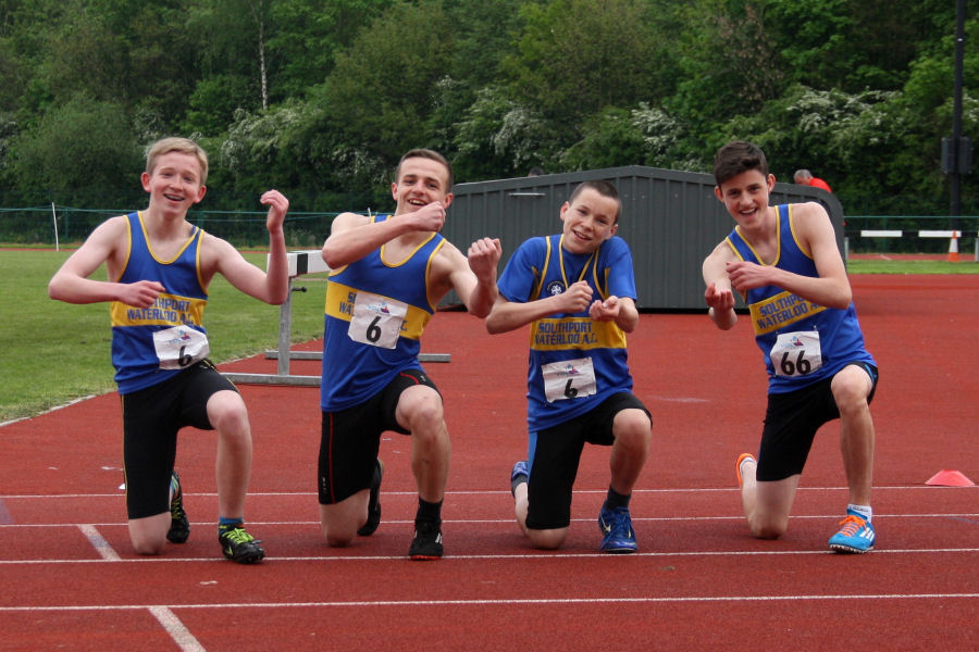 Under 15 Boys celebrate at YDL