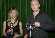 2008 Performance Trophy winners Sally Wareing and Adam Davies