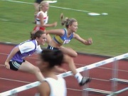 Becky Lyons in sprint hurdles