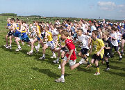 Start of the Waterloo 3K on May bank holiday