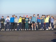 Seniors prepare for the New Year's Day run from Blundellsands to Birkdale